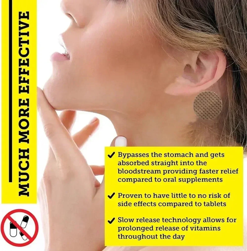 Adesivos Transdérmicos com Magnésio L-Treonato e Vitamina D3 – 4 Unidades