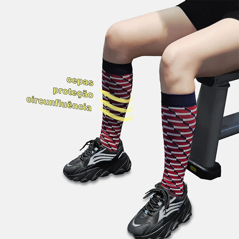 Meias de Compressão Femininas – 3 Pares