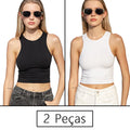 Conjunto Feminino Cropped e Short Fitness em Poliamida e Elastano – Alta Elasticidade e Conforto Premium