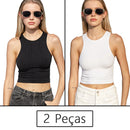 Conjunto Feminino Cropped e Short Fitness em Poliamida e Elastano – Alta Elasticidade e Conforto Premium