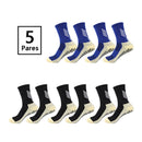 Meias Futebol Cano Médio – 5 Pares, Unissex