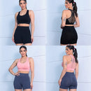 Conjunto de Shorts Feminino Sem Costura – 2 Peças para Yoga