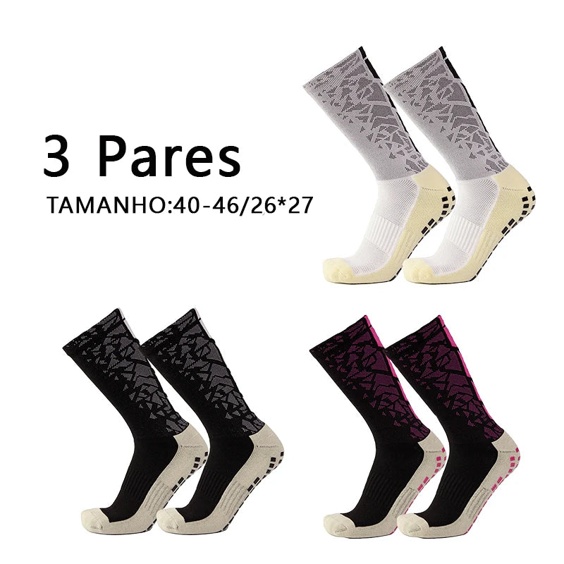 Meias Futebol Antiderrapantes – Grossas, 1 Par