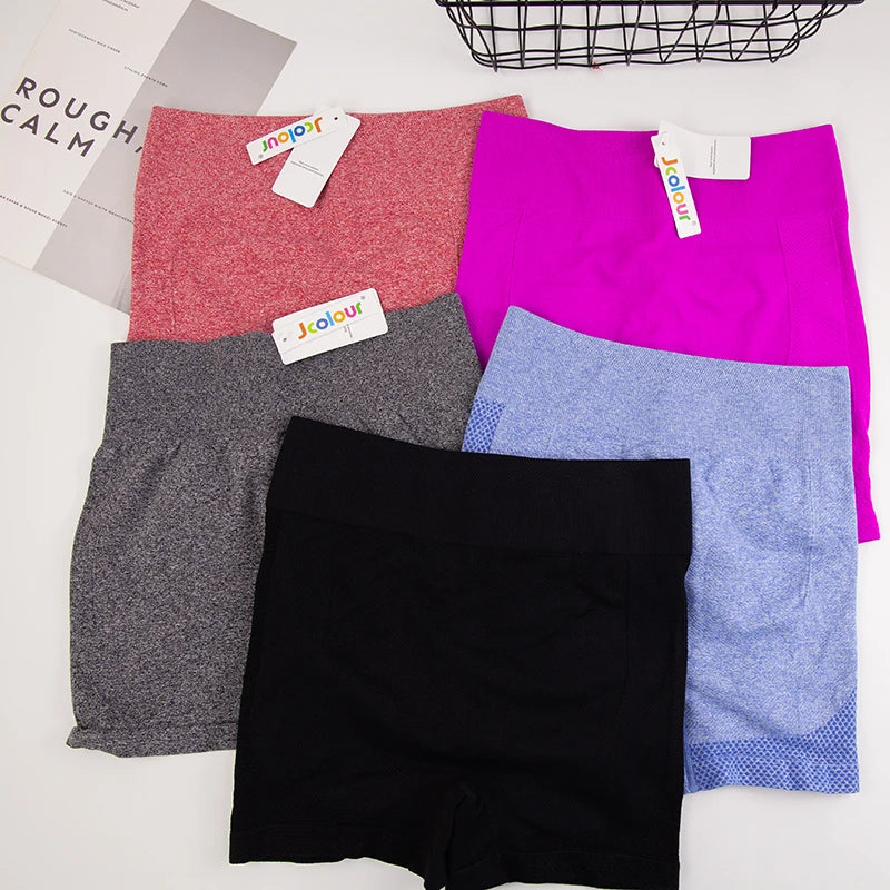 Conjunto de Shorts Feminino Sem Costura – 2 Peças para Yoga