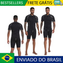 Roupa de Mergulho Masculina DEMMET – Neoprene 1.5mm / 3mm – Manga Curta e Shorts Separados