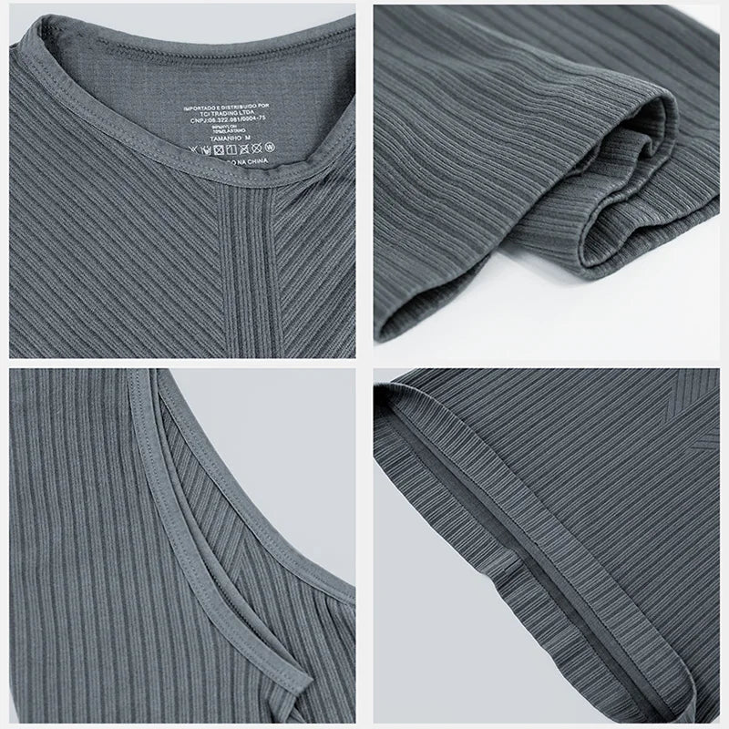 Conjunto Feminino Fitness 2 Peças – Top Regata e Short em Poliamida e Elastano – Alta Elasticidade e Conforto