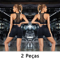 Conjunto de Shorts Feminino Sem Costura – 2 Peças para Yoga