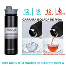 Garrafa Térmica Esportiva Inox 750ml com Canudo – Isolamento 12h e Design Premium