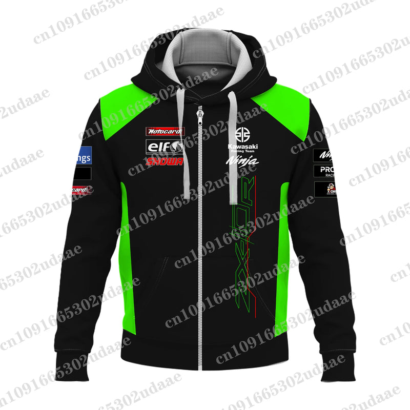 Jaqueta Moletom Masculina Kawasaki com Capuz – Leve, Estilosa e Ideal para o Outono