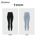 Calça Feminina Legging Longa – 2 Pares, Yoga e Fitness