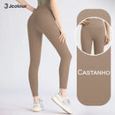 Legging Feminina Sem Costura – Comprimento Total para Yoga