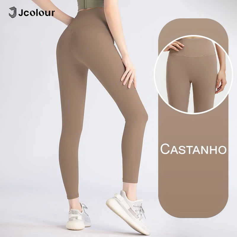 Legging Feminina Sem Costura – Comprimento Total para Yoga