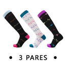 Meias de Compressão Femininas – 3 Pares