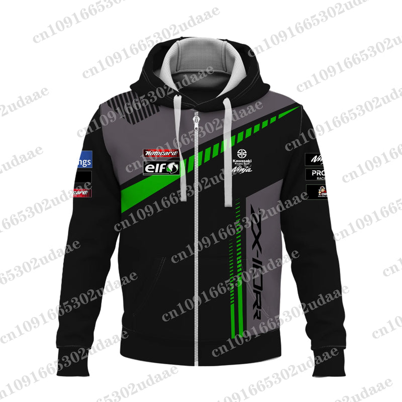 Jaqueta Moletom Masculina Kawasaki com Capuz – Leve, Estilosa e Ideal para o Outono