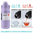 Garrafa Térmica Inox Premium 800ml ou 1700ml – Isolamento a Vácuo 12h e Design com Alça