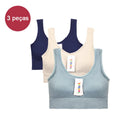 Conjunto Feminino Sem Costura – 3 Peças