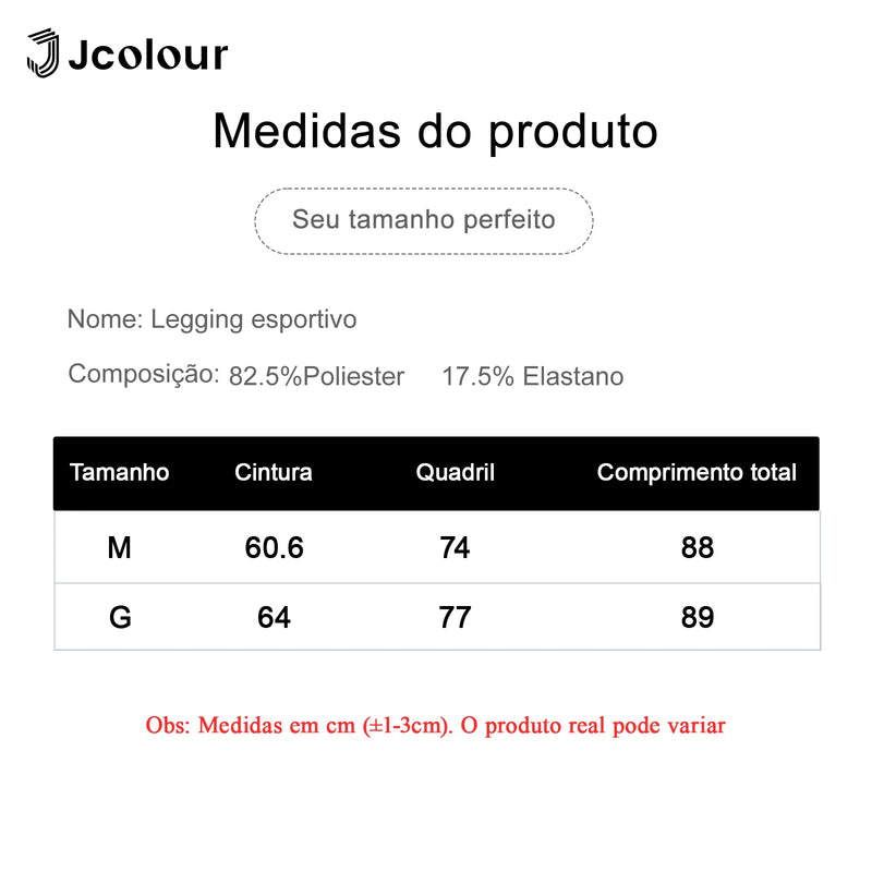 Calça Feminina Legging Longa – 2 Pares, Yoga e Fitness