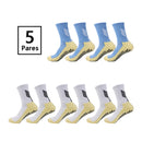 Meias Futebol Cano Médio – 5 Pares, Unissex