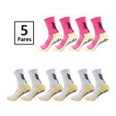 Meias Futebol Cano Médio – 5 Pares, Unissex