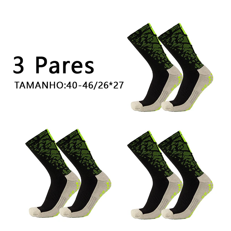 Meias Futebol Antiderrapantes – Grossas, 1 Par