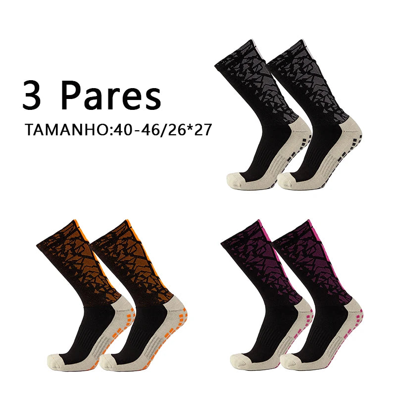 Meias Futebol Antiderrapantes – Grossas, 1 Par