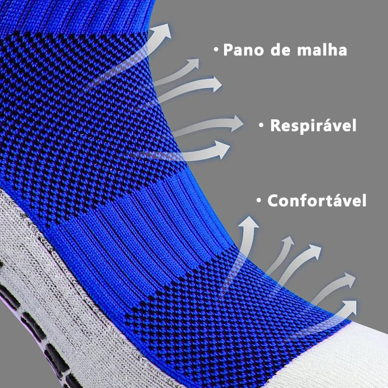 Meias Futebol Cano Médio – 5 Pares, Unissex