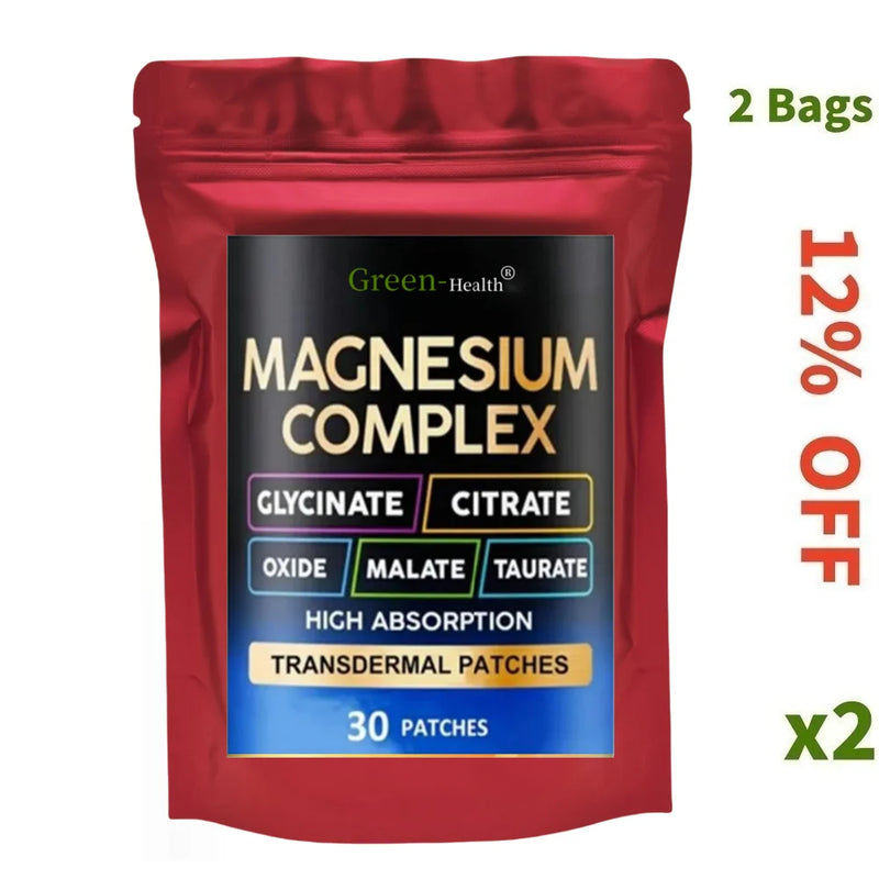 Adesivos Transdérmicos de Magnésio 5 em 1 – 30 Unidades