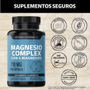 Cápsulas de Magnésio Citrato + Glicinato – Relaxamento Muscular e Sono Profundo