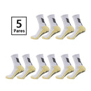 Meias Futebol Cano Médio – 5 Pares, Unissex